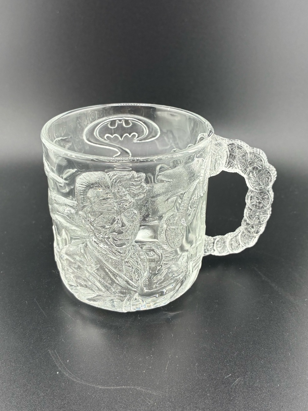 McDonald's Batman Clear Glass Decorative Mugs - Transparent Set of 3 - Picture 5 of 11
